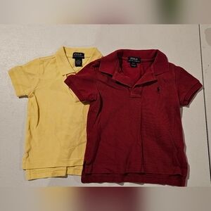 Two Boys Ralph Lauren Polos 2t